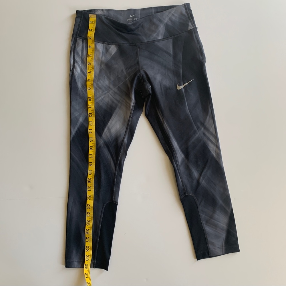 Nike Dri-FIT Training Leggings | Black Gray Abstract | Size S | EUC - Picture 2 of 7
